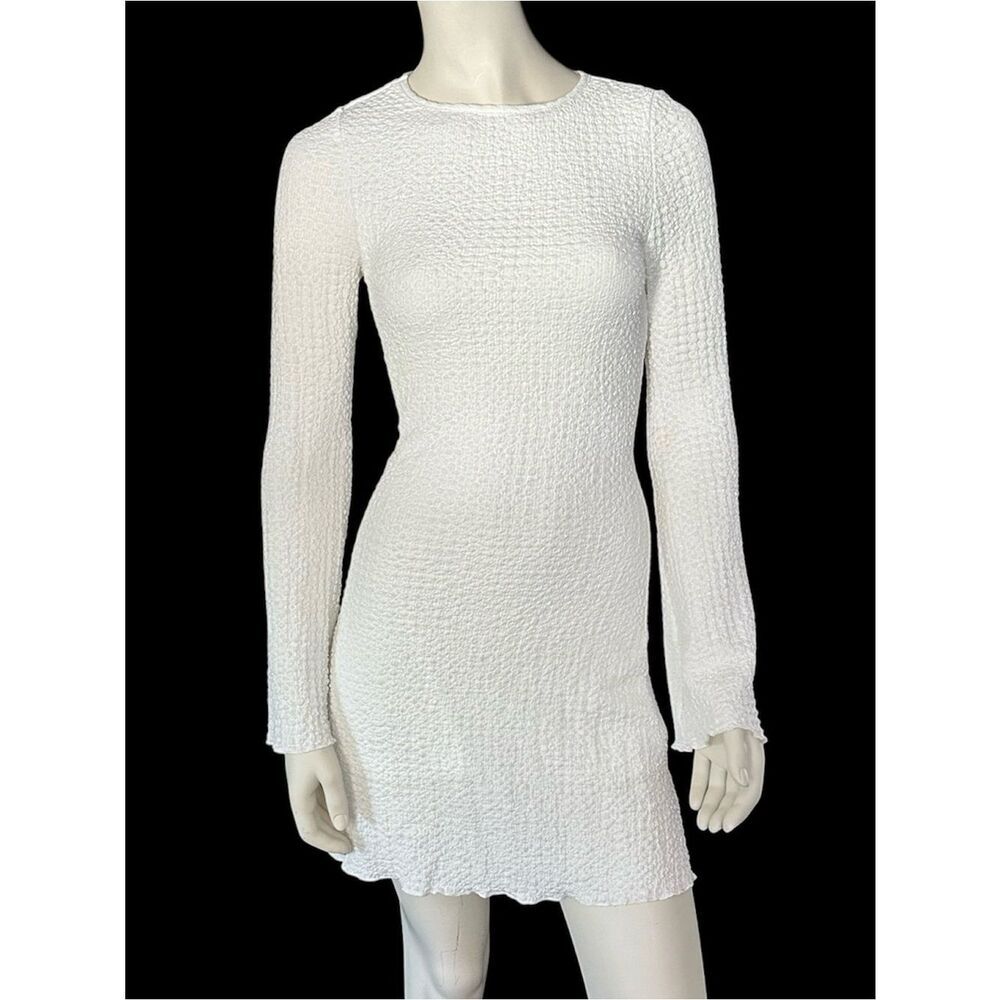 RIHOAS Bell Sleeve Dress White Small NWT IN PACKAGE
